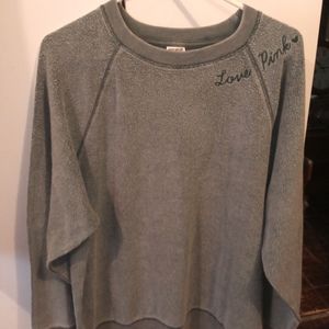 Victoria's Secret "love pink" soft sweat shirt new